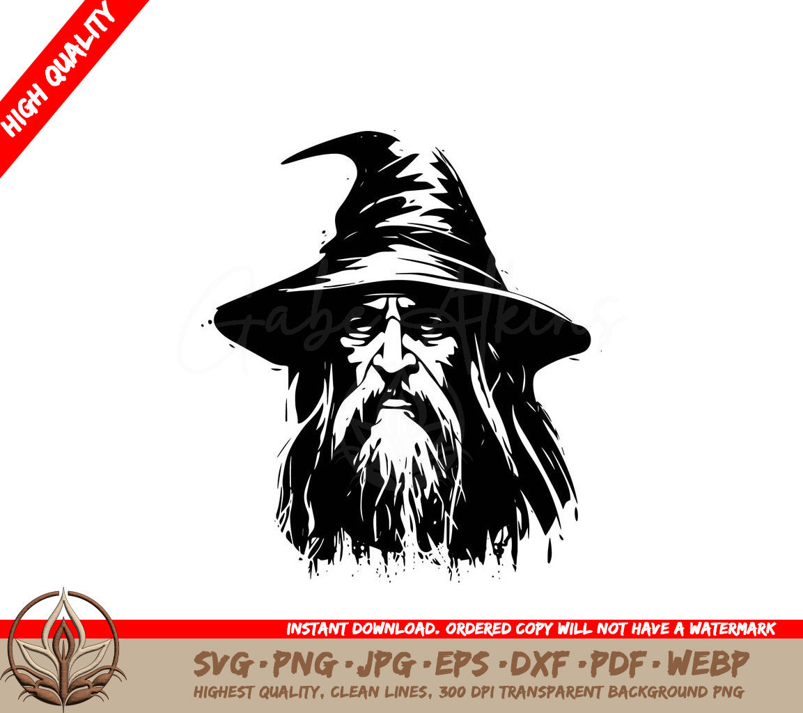 Wise Magician Digital Design File (SVG, PNG, JPG, AI, PDF, DXF, EPS, WebP)
