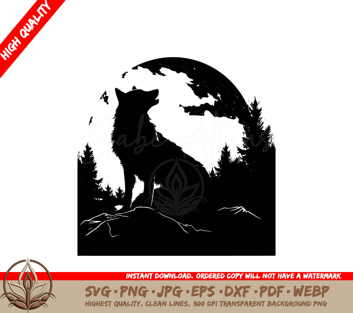 Wolf Night Gaze: Digital Design in Multiple File Formats