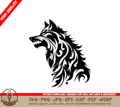 Wolf Prowl Abstract: Digital Design File in Multiple Formats