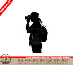 Woman Taking Photo - Digital Download in Multiple File Formats