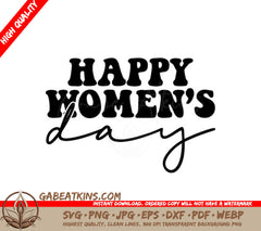 Happy Womens Day SVG Design Design SVG
