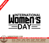 International Womens Day Design SVG SVG