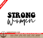 Strong Women SVG Design - Design for Womens Day SVG