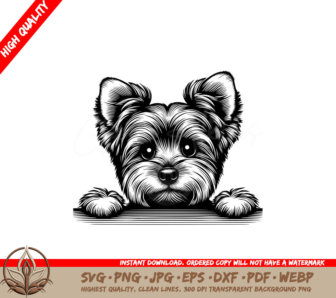 Yorkie Mate SVG Cut File Download
