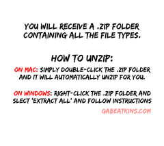 Bunny Wearing Dad Rocks Shirt SVG PNG Digital Download