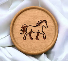 A Black And White Drawing Of A Horse With A Tail And Tail