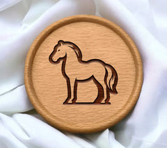 A Black And White Drawing Of A Horse With A White Mane