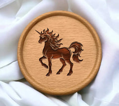 A Black And White Drawing Of A Unicorn With A Black Mane And Tail