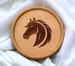 A Black Horse Head With A White Background That Says Quot A Horse Quot