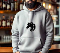 A Black Horse Head With A White Background That Says Quot A Horse Quot