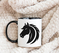 A Black Horse Head With A White Background That Says Quot A Horse Quot