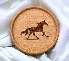 A Black Horse With A Black Tail And The Word Quot A Quot On It Quot