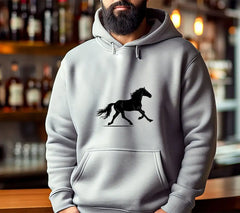 A Black Horse With A Black Tail And The Word Quot A Quot On It Quot