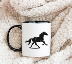 A Black Horse With A Black Tail And The Word Quot A Quot On It Quot