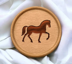 A Black Horse With A Horse On It