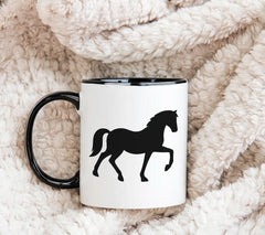 A Black Horse With A Horse On It