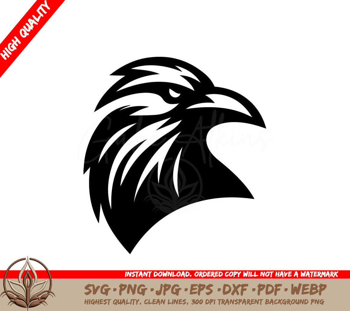 Black Eagle Vector Logo SVG