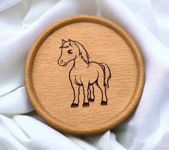 A Cartoon Drawing Of A Horse With A Sad Face