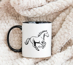 A Drawing Of A Horse That Has A Tail