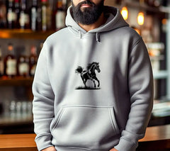 A Drawing Of A Horse With A Horse On It