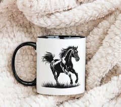 A Drawing Of A Horse With A Horse On It