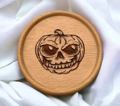 Pumpkin Skull SVG - Alien Head Design SVG