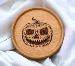 Spooky Pumpkin Skull SVG - Halloween Design SVG