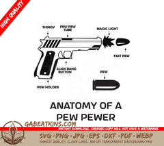 Pew Pew Anatomy SVG SVG