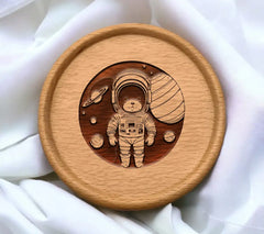 Astronaut Teddy Bear SVG - Space Exploration Design SVG