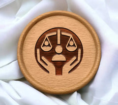 Justice Scales Icon SVG - Person Holding Scales SVG