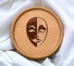 Woman Face Mask SVG - Printable Drawing SVG