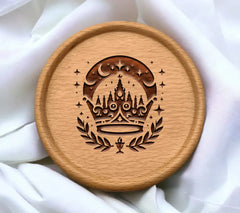 Crown & Castle Silhouette SVG Design SVG