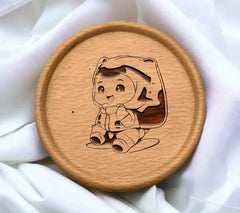 Cute Baby Boy Astronaut & Bear Costume SVG Design SVG