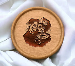 Cute Mexican Bride & Groom SVG - Drawing Illustration SVG