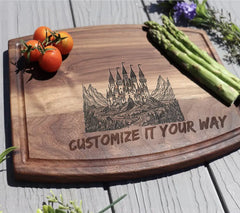 Castle with Mountains SVG - Detailed Coloring Page SVG