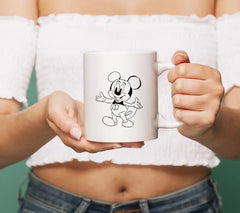 Mickey Mouse Line Art SVG - Disneyland Illustration SVG