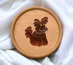 Smiling Cartoon Dog Silhouette SVG - SVG