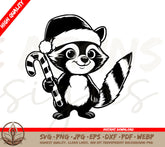 Candy Cane Bandit Digital Download (SVG, PNG)