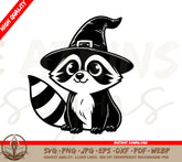 Mystical Enchanted Racoon Sorcerer Digital Download (SVG & PNG)