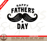 Father's Day Digital Mustache SVG and PNG Download