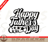 Happy Father's Day SVG & PNG Digital Download