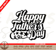 Happy Father's Day SVG & PNG Digital Download