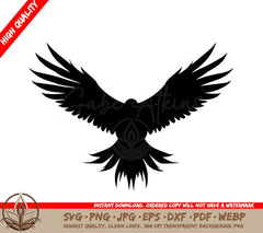 A Silhouette Of A Bird With Its Wings Outstretched