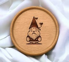 Gnome Valentine SVG - Love Illustration Sketch SVG