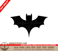 Halloween Bat Silhouette SVG - Pictogram SVG
