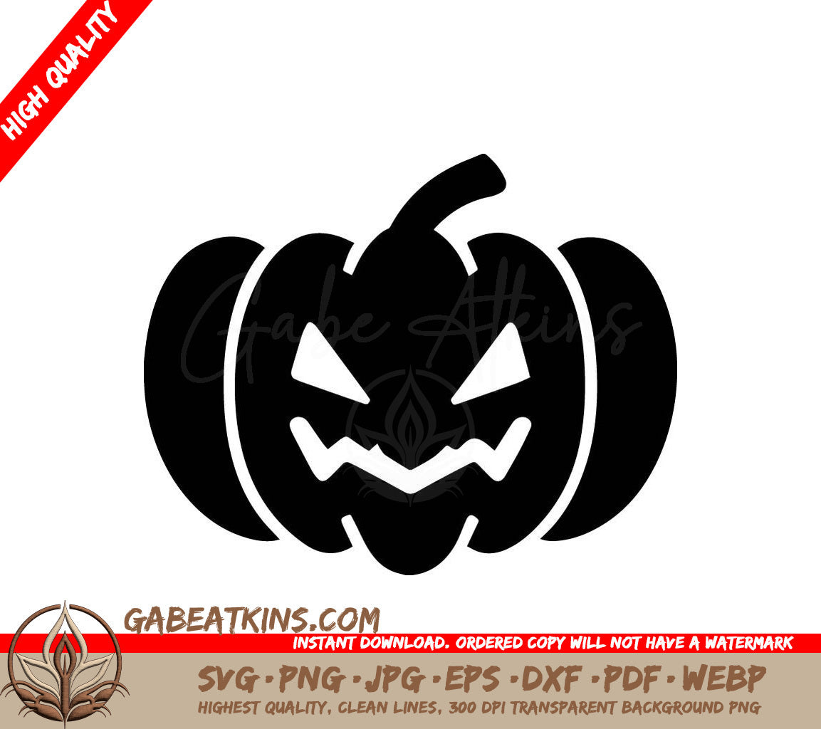 Halloween Pumpkin Silhouette SVG - Batman Design SVG