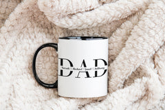 Dad Split Name SVG | Split Name Monogram SVG | High Quality Design | dad split name frame svg, dad p | frame svg, dad png, dad cut file, dad outline, dad dxf, cricut silhouette svg cut file