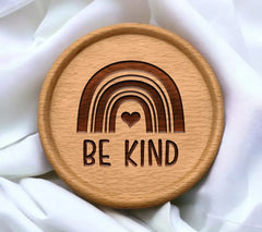 Rainbow Heart SVG - Be Kind Inspirational Design Bundle SVG