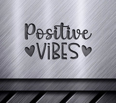 Positive Vibes Heart SVG Design - Inspirational Bundle SVG