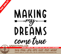 Dream Big SVG - Inspirational Quote Design SVG